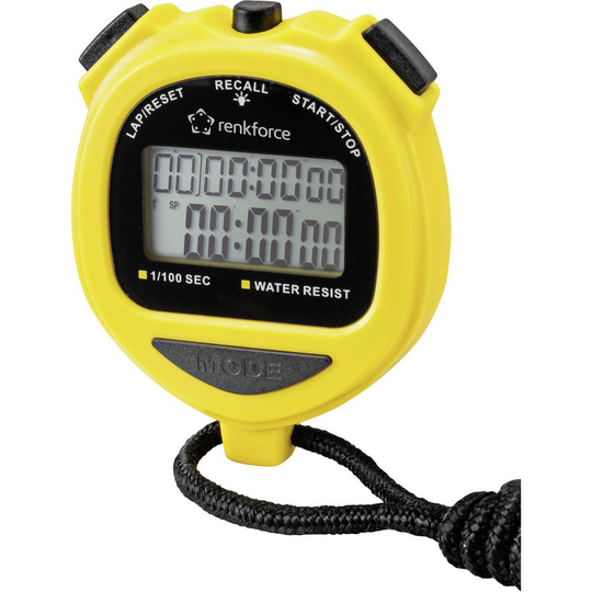 Renkforce RF-SW-120 Stoppur digital Svart