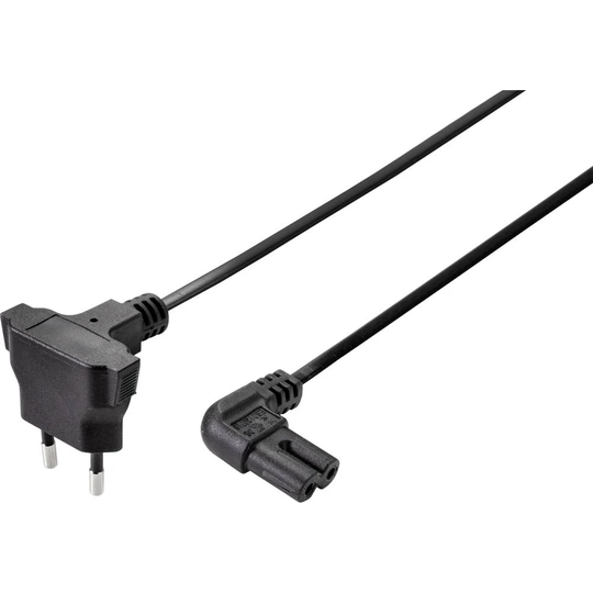 Sygonix SY-5043506 Ström Strömsladd Svart 5.00 m