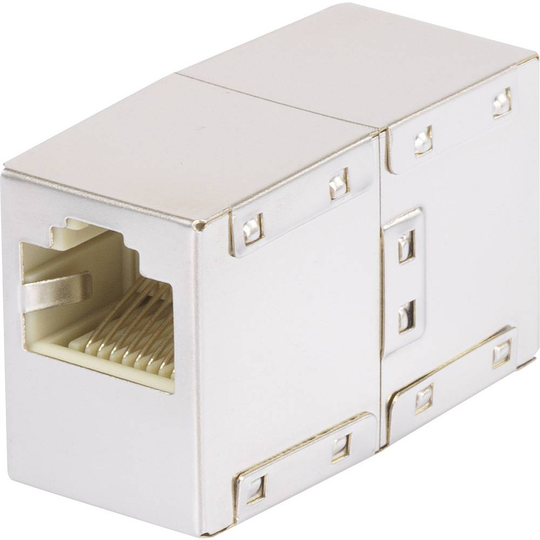 Renkforce RJ45 Nätverk Adapter CAT 5e [1x RJ45 hona - 1x RJ45 hona] Vit