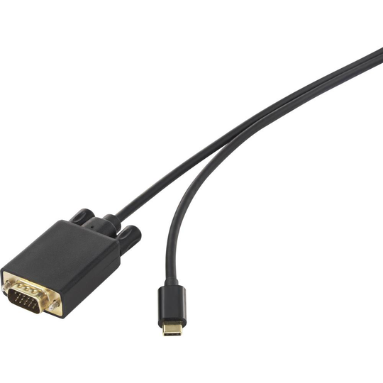Renkforce RF-4535916 USB-C® / VGA Adapterkabel 1.80 m Svart