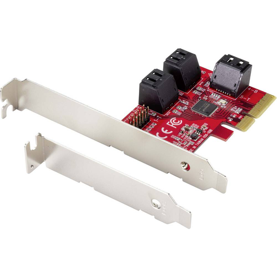 6 Port SATA III-kontrollerkort PCIe x4 Renkforce RF-4599662