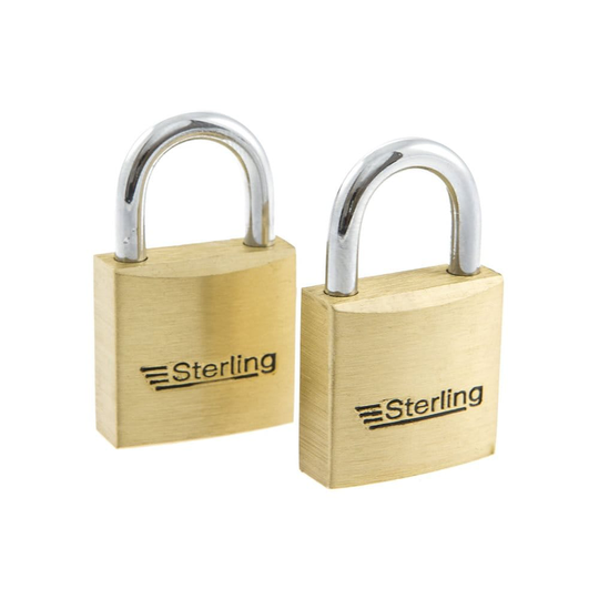 Sterling Light Security Brass Padlock med samma nyckel (2 st.)