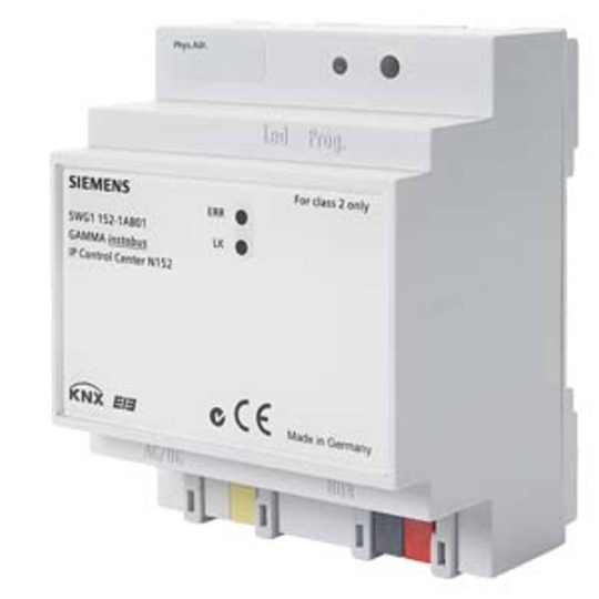 Siemens Siemens-KNX 5WG1152-1AB01 Kontroll