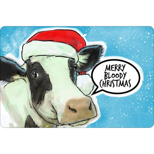 Cute But Abusive Merry Bloody Tin Christmas dörrskylt