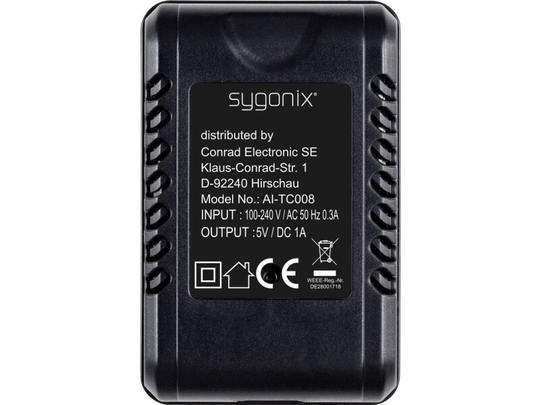 Sygonix SY-4286216 Overvågningskamera 64 GB 4,3 mm
