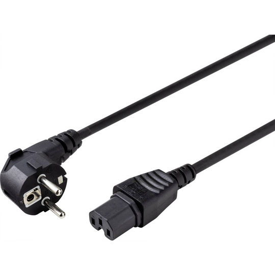 Sygonix SY-5043444 CCE Anslutningskabel Svart 2.00 m