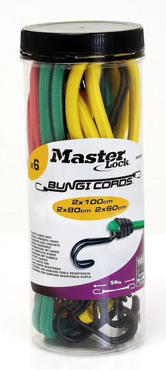 MASTER LOCK 3040EURDAT, 1 m, Multifärg, 6 styck