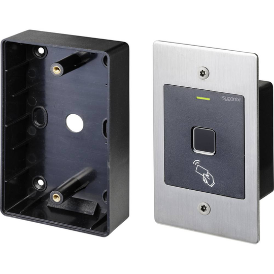 Sygonix SY-4760958 Fingeravtryck/RFID-åtkomstsystem Infälld 12 V/DC, 18 V/DC IP66