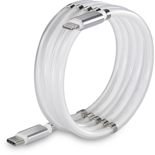 Renkforce TO-6886782 [1x USB 2.0 kontakt C - 1x Apple Lightning hane] 2.00 m Vit
