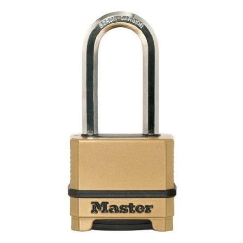 Master Lock M175EURDLH 50 mm Programmerbart 4-siffrigt kombinationshänglås Zinkkrom - M175EURDLF