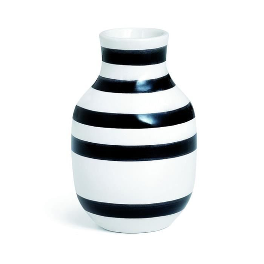Vaser och behållare - Kähler Design - Omaggio keramikvas - svart - H 12,5 cm