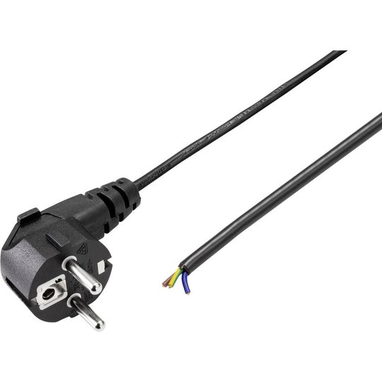 Sygonix SY-5044220 Ström Anslutningskabel Svart 1.50 m