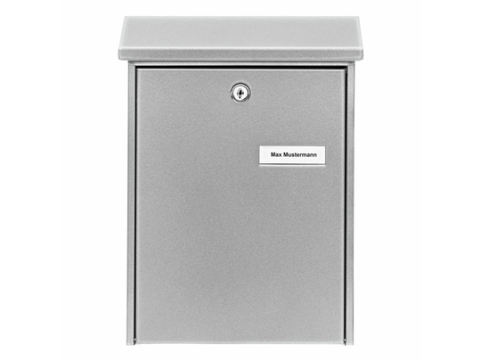 BURG-WÄCHTER Daily 5861 SI, Vægmonteret postkasse, Stål, Sølv, Lodret, Nøgle, 1 stk