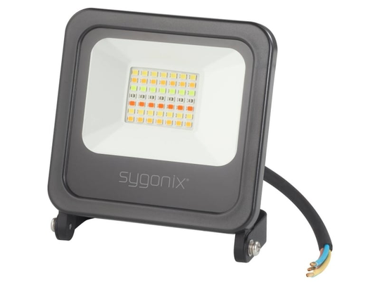 Sygonix SY-4782324 LED-udendørs projektør Energiklasse: F (A - G) 14 W Neutralhvid, Varmhvid, RGB