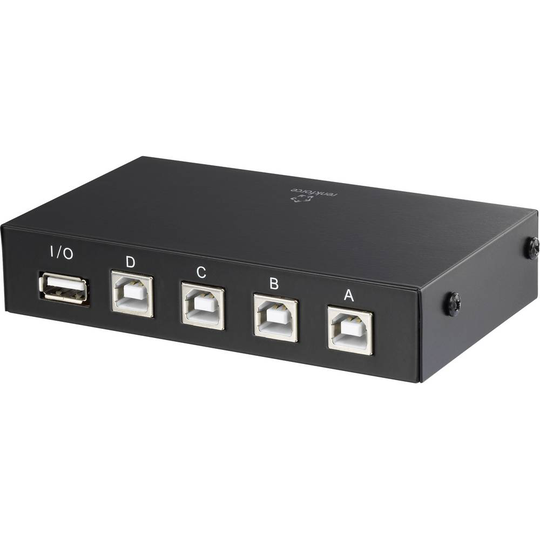 Renkforce Renkforce 4 Port USB 2.0-switch Svart