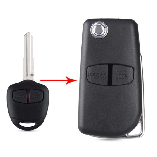 2/3 Knappar Mitsubishi fjärrnyckel skalbyte