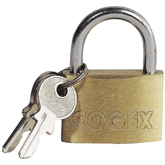 COGEX Hänglås 50 mm med 2 nycklar