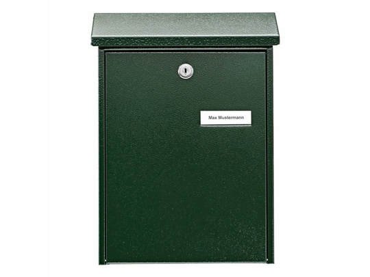 BURG-WÄCHTER Daily 5861 GR, Vægmonteret postkasse, Stål, Grøn, Lodret, Nøgle, 1 stk