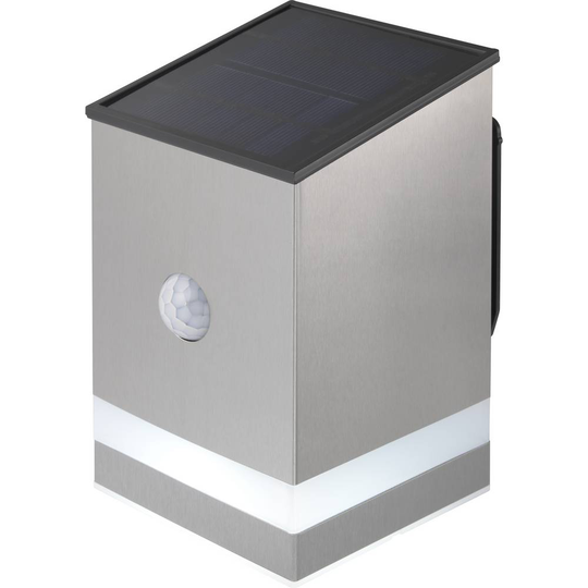 Sygonix LED-utomhusväggbelysning med rörelsedetektor SY-4677498 SMD LED 1.5 W N/A Rostfritt stål