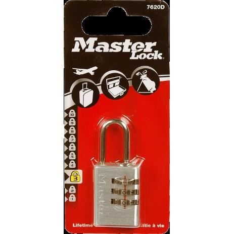 MASTER LOCK 20mm Kombinationshänglås i aluminium
