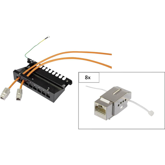Renkforce KSV10 8 Port Nätverk Patch Box CAT 6 1 U