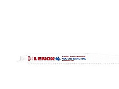 Lenox bajonetsavklinge 225mm - Bi-Metal 225x20x1.3mm 6tpi t/træ m/søm 656r 5stk