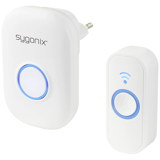 Sygonix SY-5225386 Trådlös dörrklocka Komplett set med blixt