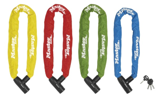 MASTER LOCK 8391EURDPROCOL, Kedjelås, Blå, Grön, Röd, Gul, Stål, Stål, Nylon, Stål