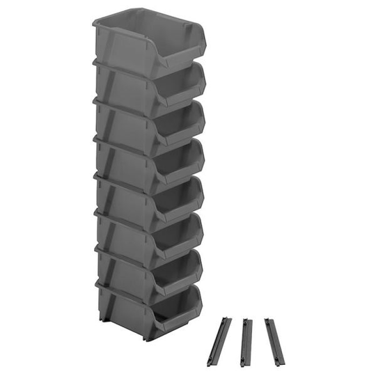 STANLEY STST82733-1 Förrådsback 8-pack Svarta