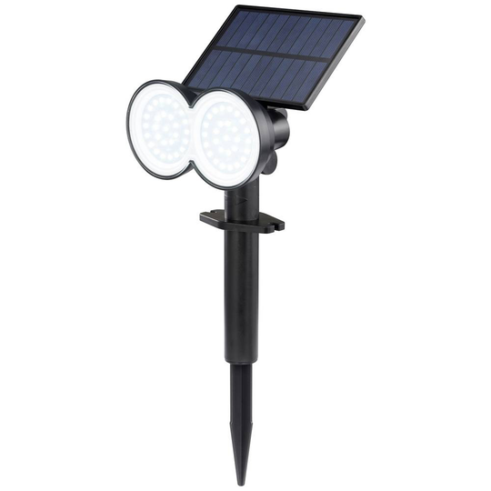 Sygonix Solcells-spotlight SY-5770784 SMD LED 0.9 W N/A Svart