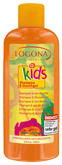 Logona Kids Shampoo & Shower Gel, 200ml