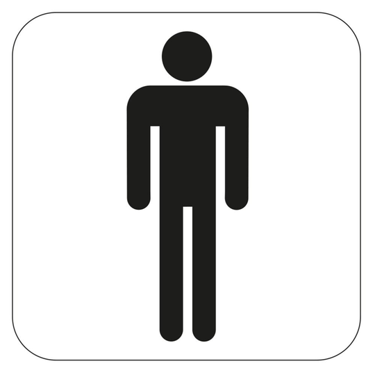 Symbol Wc Herr 80x80 mm SB Habo
