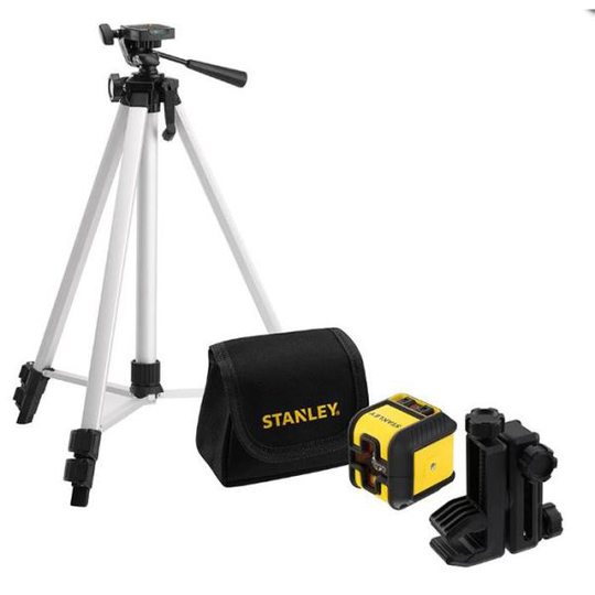 STANLEY Cubix Set Korslaserpaket med grön laser, stativ & väska