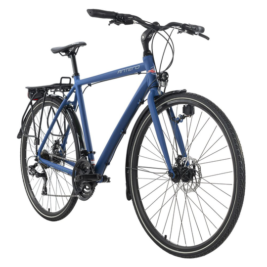 Trekking bike men 28 '' Antero blue aluminum frame KS Cycling