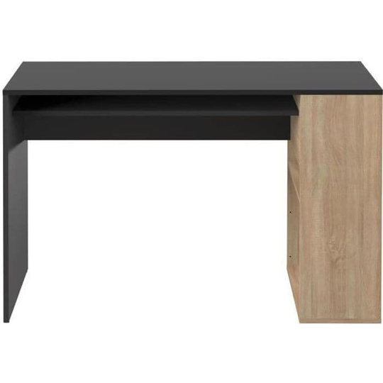 YALE Skrivbord svart och naturlig ek 113,9 X 75,5 Temahome