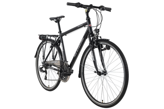 Trekking bike men 28'' Canterbury black Touring handlebar KS Cycling