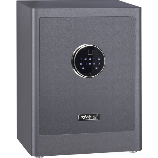 Basi 2020-0001-GRAU mySafe Premium 450 Möbelkassaskåp Kombination, Fingeravtryck