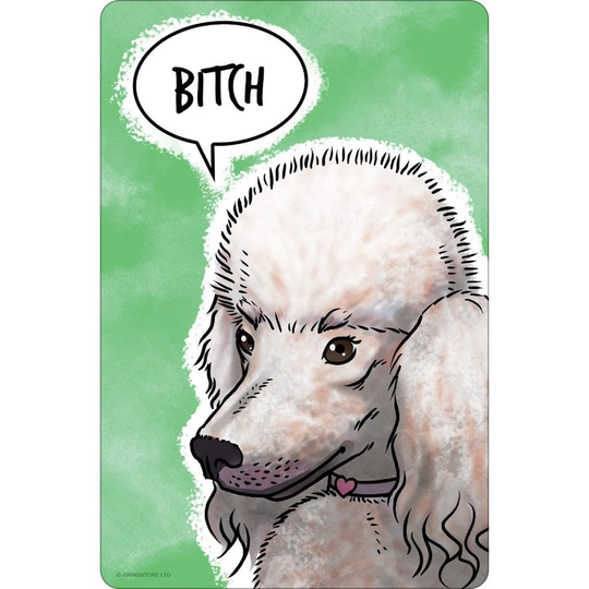Cute But Abusive Bitch-plakett