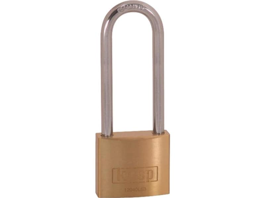 Kasp K12040L63D Hængelås 40 mm Gyldengul Nøglelås