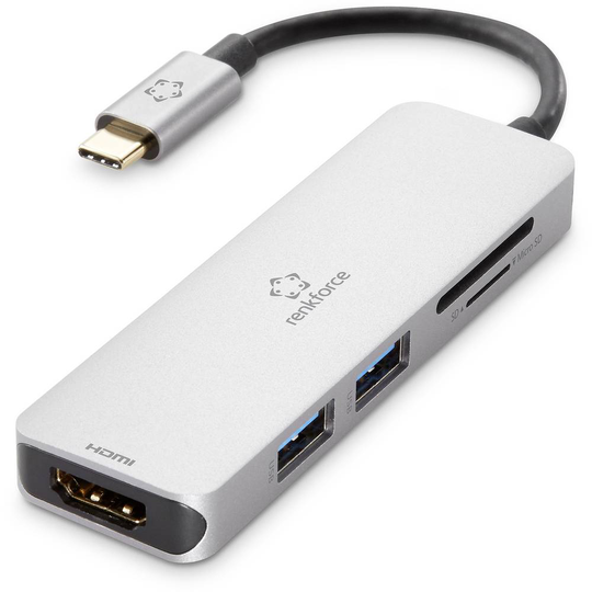 Renkforce USB-C® Mini-Dockingstation Passar till följande märken: univerzálny