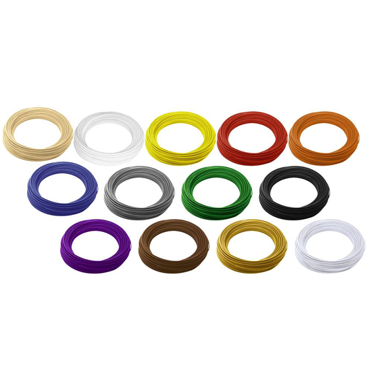 Renkforce 01.04.00.0201 Filamentpaket ABS-plast 2.85 mm Natur, Svart, Vit, Röd, Gul, Blå, Grön, Orange, Grå, Purpur, Brun, Guld, Silver 650 g