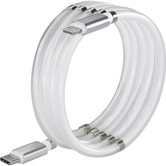 Renkforce TO-6886779 [1x USB 2.0 kontakt C - 1x Apple Lightning hane] 1.00 m Vit