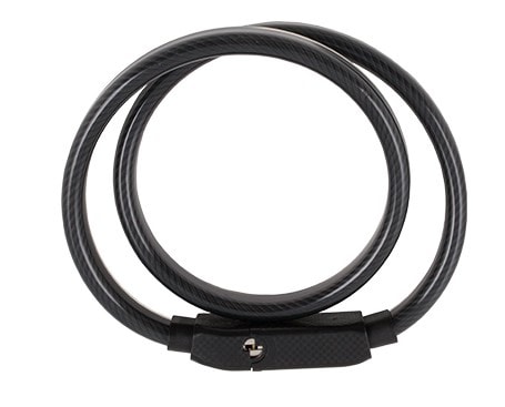 Stanley Reflective Key Cable Bike Lock 120cm, Wirelås, Svart, Akrylnitrilbutadienstyren (ABS), Vinyl, Stål, Stål