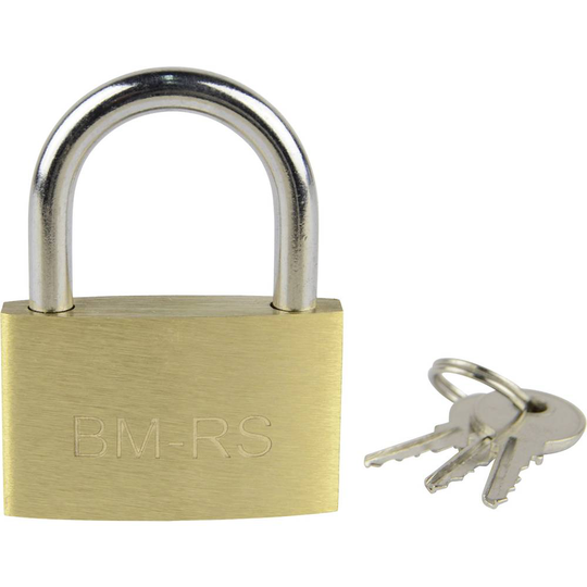 Brüder Mannesmann M 413-40 Hänglås 38 mm Guldgul Nyckel