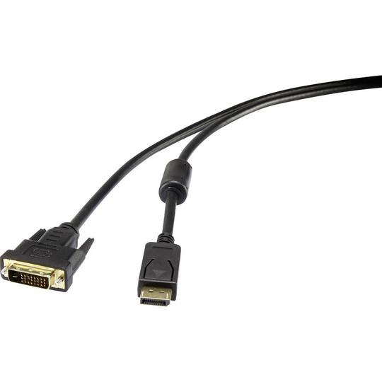 Renkforce RF-4212210 DisplayPort / DVI Adapterkabel 1.80 m Svart