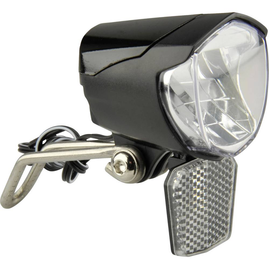 FISCHER FAHRRAD Cykelframlykta 85355 LED dynamo Svart