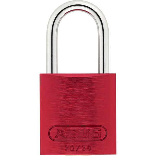 ABUS 72/30 Hänglås 64,5 x 32 mm, aluminiumoxiderad Röd