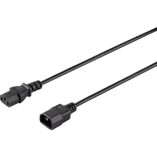 Sygonix SY-5042704 Koldapparater Tilslutningskabel Sort 1.50 m