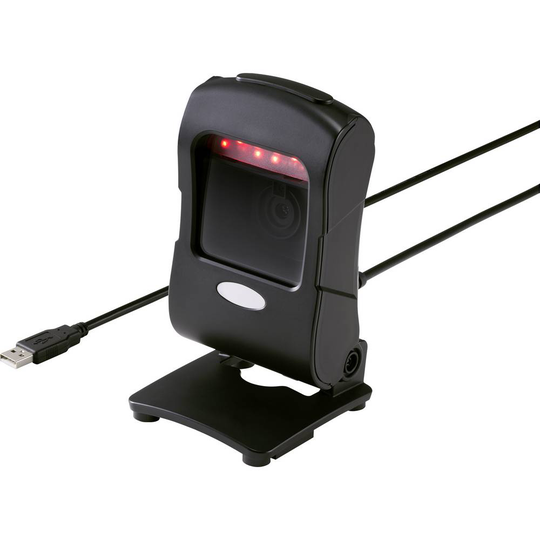 Renkforce 2D Streckkodsskanner Kabelbunden 2D Imager Svart Desktop-skanner USB 1.1, USB 2.0