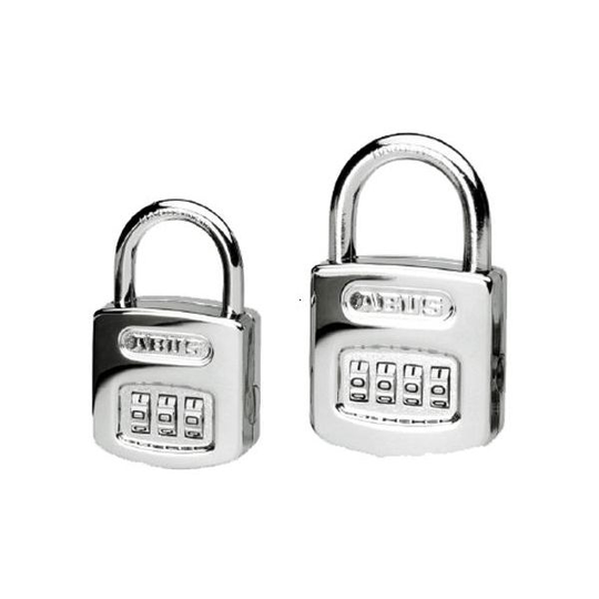 ABUS 160C/40 Hänglås polerat stål, dubbelreglerad 3 st. sifferhjul